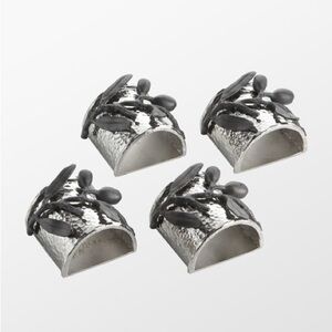 Michael Aram Olive Branch Napkin Rings - Set of 4